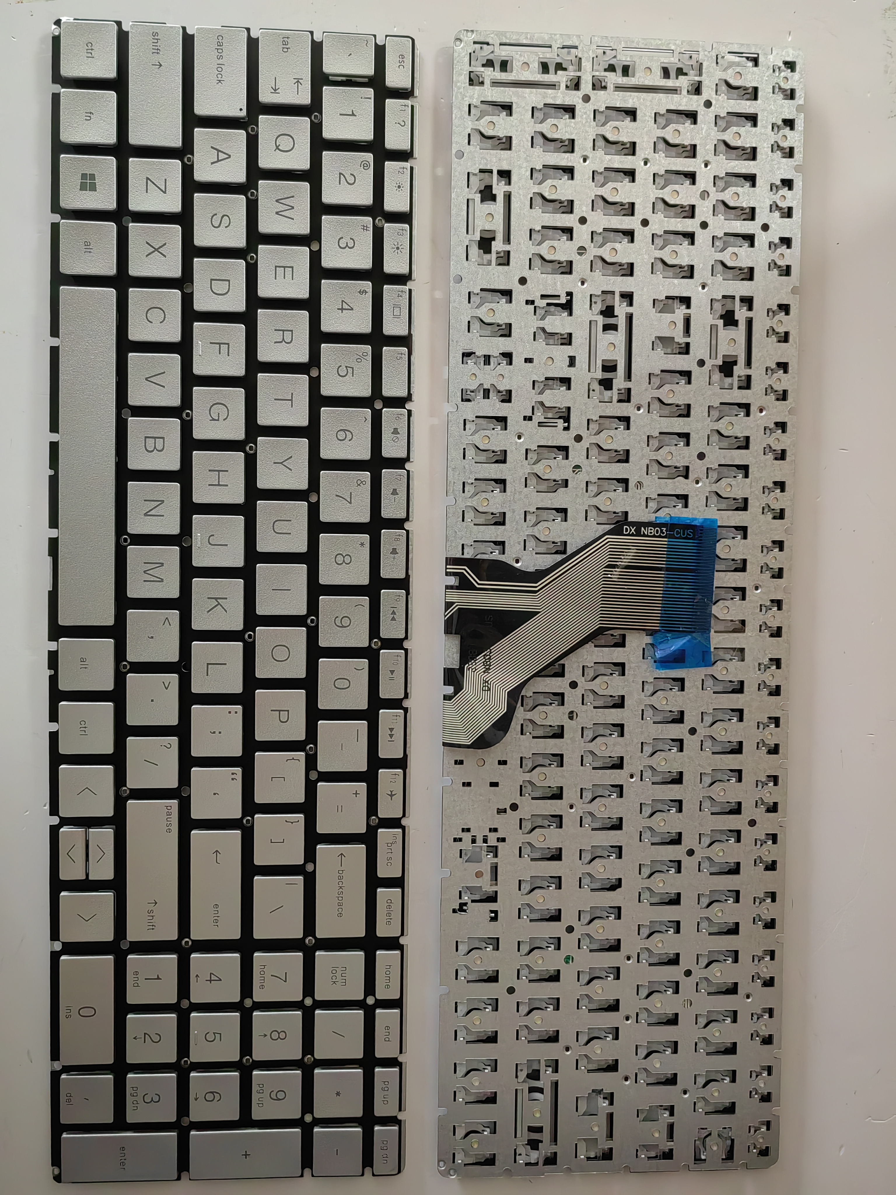 Picture of New Replacement Laptop Keyboard For HP 15-DA/15-CX/15-DK/15-CN/15-CR/15-CS/15-DB SILVER (OEM) US Layout